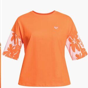 NWT  ROXY x Kate Bosworth Floral Blocked Organic Cotton T-Shirt  SZM